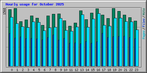 Hourly usage for October 2025